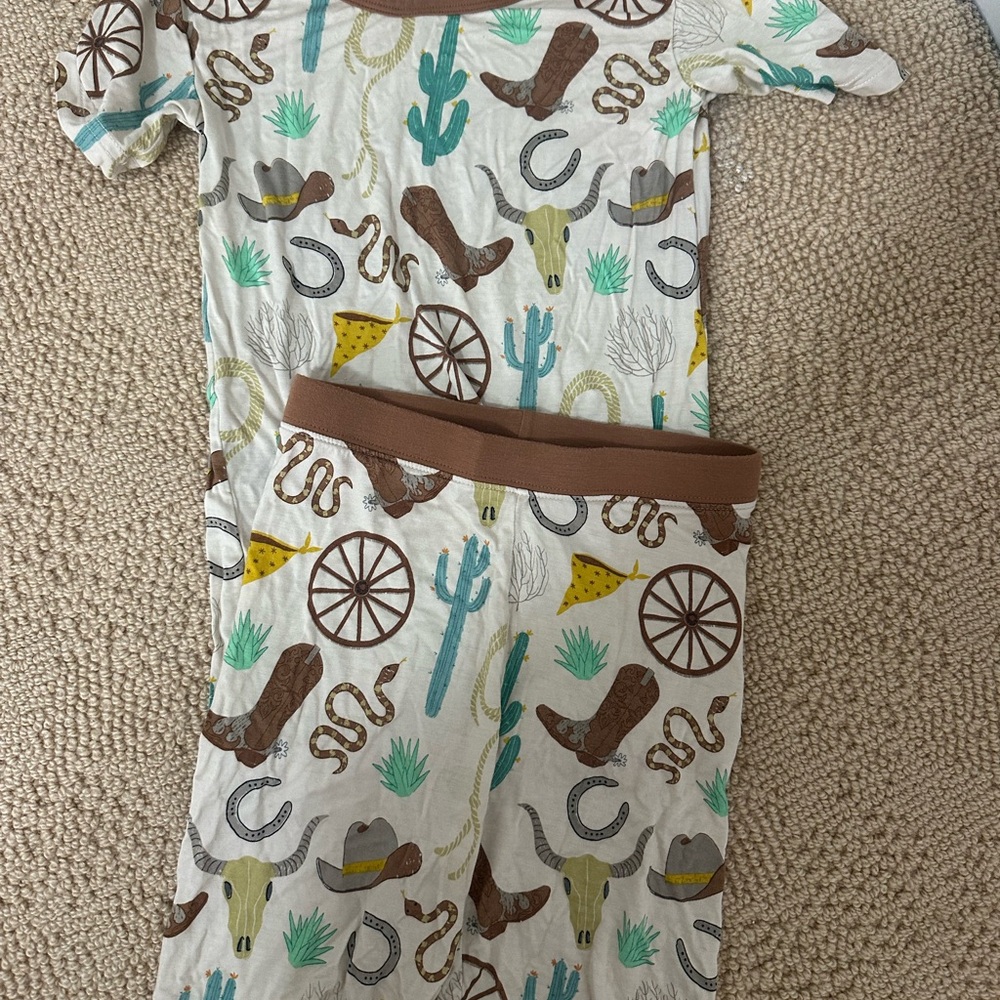 Little Sleepies Ready to Rodeo Bamboo Pajama Short Set